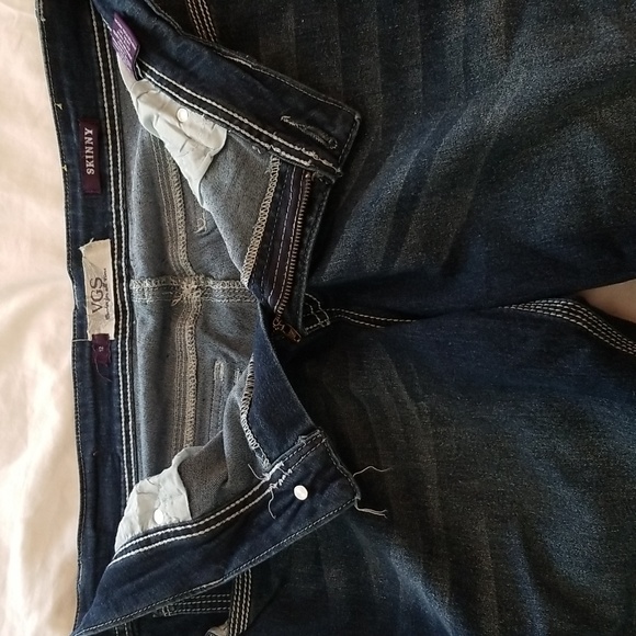 VGS Jeans Bling pockets Size 12 Denim Cute Plus size Womens - Picture 3 of 12